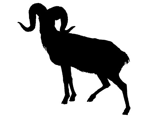 EPS 해외이미지 동물 남자 실루엣 일러스트 포유류 검은색 양 양자리 램 해외202004 해외일러스트 컬러 촬영기법 사람 별자리 파일형식 벡터 이미지허브