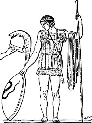 EPS 해외이미지 창 일러스트 그리스 아테네 방패 병정 그리스인 갑옷 해외202004 해외일러스트 서양인 유럽 무기 보호장비 파일형식 벡터 이미지허브