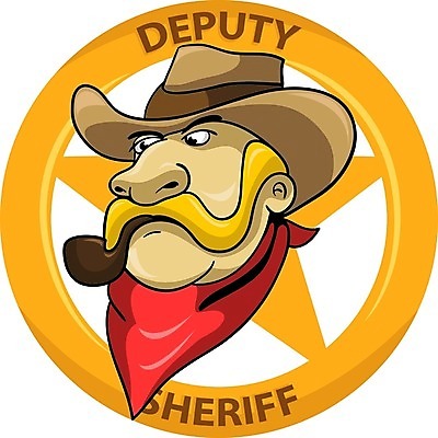 EPS 해외이미지 옷 남자 별 일러스트 성인 총 카우보이 보안관 만화 배지 미국문화 해외202004 해외일러스트 자연요소 직업 무기 사람 서양문화 파일형식 벡터 이미지허브