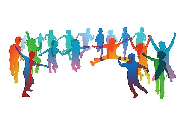 EPS 해외이미지 교육 어린이 일러스트 교실 학교 응원 놀이 함께함 친구 청춘 컬러풀 파티 점프 기쁨 축하 그룹 유머 잔치 해외202004 해외일러스트 감정 컬러 컨셉 관계 모션 사람 이벤트 파일형식 벡터 이미지허브