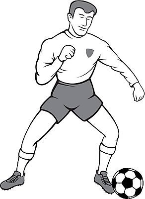 EPS 해외이미지 스포츠 일러스트 축구공 운동복 달리기 축구 게임 킥 플레이어 해외202004 해외일러스트 옷 공 축구용품 모션 놀이 구기 파일형식 벡터 이미지허브