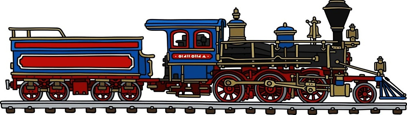 EPS 해외이미지 일러스트 교통시설 빨간색 파란색 기차 수확 클래식 수증기 만화 철 복고 탱크 엔진 놋쇠 서쪽 석탄 옛날 해외202004 해외일러스트 육상교통 컬러 교통 컨셉 농업 대중교통 방향 시설 파일형식 벡터 이미지허브