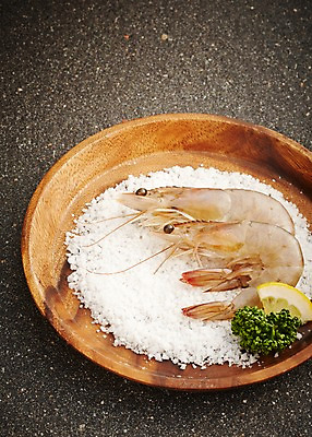 포토 JPG 스튜디오촬영 그릇 접시 두마리 재료 회색배경 새우 실내 사람없음 신선 레몬 해산물 날것 소금 생새우 국내포토 식기 백그라운드 2 과일 어패류 갑각류 내부 회색 파일형식