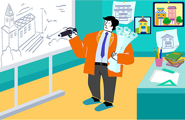 전신 직업 남자 건축 종이 액자 일러스트 설계 직장 한명 서기 들기 사람 성인 건물 책 사무실 필기구 연필 칠판 설계도 구직 업무 작업실 전문직 건축가 책상 그림 연필꽂이 화이트보드 일자리 보드마카 기념사진 남자만 남자한명만 성인남자만 성인만 국내일러스트 AI파일 1 건축물 가구 컨셉 회사 비즈니스 모션 문구용품 학용품 건설업 펜 작업 파일형식 벡터