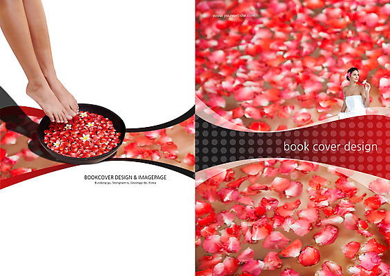 PSD 서양인 외국인 식물 백인 템플릿 편집 표지디자인 북디자인 출판디자인 여자 표지 꽃잎 꽃 컬러 백그라운드 잎 무늬 패턴 북커버 발 사람 팜플렛 상반신 20대 성인 두명 신체부위 빨간색 물 수건 뷰티 스파 다리 족욕 여자만 성인여자만 청년만 청년여자만 성인만 이미지템플릿 자연요소 인종 청년 위생용품 파일형식