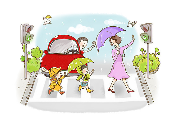 전신 PSD 나무 식물 동물 구름 라이프스타일 여자 어린이교육 교육 남자 어린이라이프 도로 길 어린이 교통 일러스트 우산 자동차 조류 하늘 날씨 서기 안전 사람 손짓 소녀 소년 여러명 성인 라이프 손들기 비 횡단보도 신호등 예방 신호 생활안전 안전수칙 우비 교통안전 규칙 안전교육 길건너기 스쿨존 국내일러스트 자연요소 옷 육상교통 다수 교통시설 모션 생활 보행로 건너기 파일형식