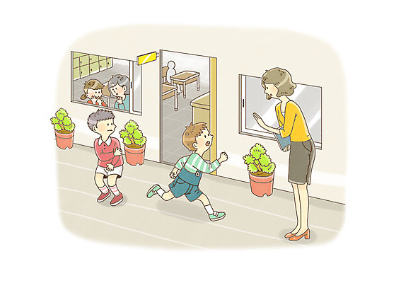 전신 PSD 식물 학생 라이프스타일 여자 어린이교육 교육 남자 어린이라이프 화분 어린이 일러스트 장난 교실 학교 서기 안전 사람 소녀 소년 여러명 라이프 달리기 교사 예절 복도 예방 생활안전 안전수칙 규칙 공공예절 안전교육 어린이만 국내일러스트 직업 다수 모션 생활 파일형식