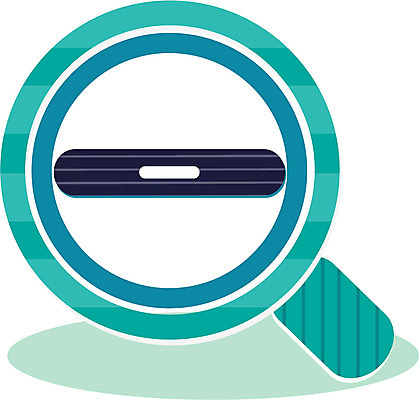 아이콘 문자 기호 상징 돋보기 모바일 사람없음 픽토그램 관찰 하이픈 심볼 픽토그램아이콘 모바일아이콘 축소 2D아이콘 AI파일 모션 파일형식 벡터