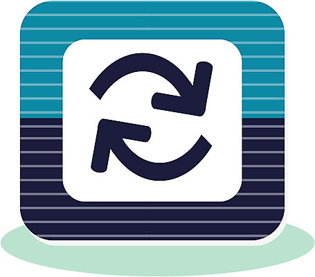 아이콘 문자 기호 상징 버튼 모바일 사람없음 픽토그램 심볼 픽토그램아이콘 모바일아이콘 새로고침 2D아이콘 AI파일 파일형식 벡터