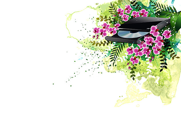 식물 꽃 컬러 백그라운드 잎 꽃백그라운드 일러스트 자연 정보기술 사람없음 전자제품 CD 퓨전 DVD 레코더 플레이어 국내일러스트 AI파일 기술 생태계 파일형식 벡터