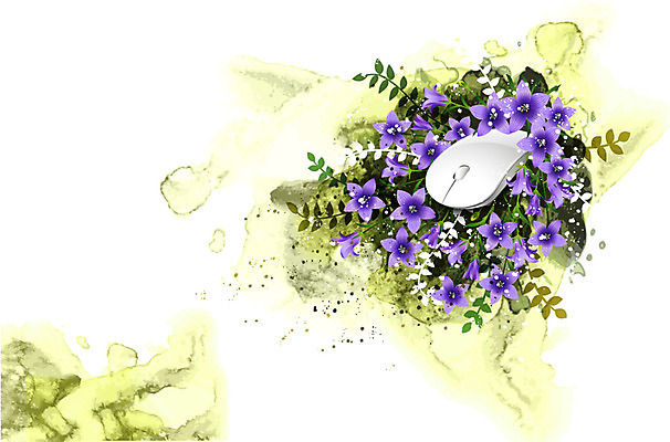 식물 꽃 컬러 백그라운드 잎 꽃백그라운드 일러스트 자연 정보기술 사람없음 전자제품 컴퓨터용품 마우스 퓨전 도라지꽃 국내일러스트 AI파일 기술 오브젝트 생태계 파일형식 벡터