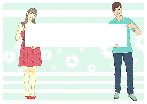 전신 PSD 배너 커플 여자 남자 커플라이프 데이트 일러스트 안내 프레임 알림판 사랑 틀 서기 웃음 사람 손짓 성인 두명 가리킴 메모지 알림 성인만 국내일러스트 라이프스타일 감정 관계 모션 표정 사무용품 파일형식