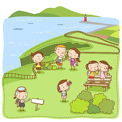 전신 식물 여자 남자 바다 여행 벤치 의자 일러스트 산 안내 한국 등대 알림판 서기 사람 잔디 여러명 관광지 울타리 제주도 카메라 팻말 표지판 풀 해녀 국내여행 우도 국내일러스트 AI파일 직업 아시아 섬 가구 다수 모션 프레임 전자제품 담장 파일형식 벡터