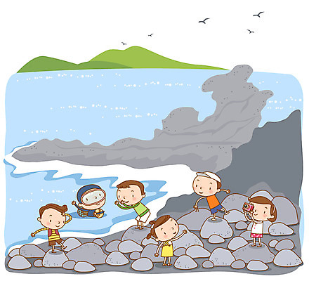 전신 동물 여자 남자 바다 여행 일러스트 갈매기 조류 산 안내 한국 서기 사람 여러명 관광지 제주도 카메라 돌_바위 바위 해녀 국내여행 용두암 국내일러스트 AI파일 직업 아시아 다수 모션 전자제품 암석 파일형식 벡터