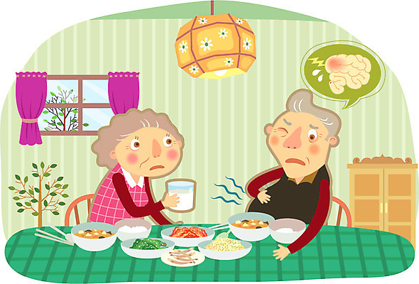 나무 식물 라이프스타일 그릇 식기 부부 커플 여자 할아버지 노년 남자 할머니 음식 의자 일러스트 창문 식탁 탁자 밥 반찬 전등 조명 선반 건강 관리 들기 사람 앉기 상반신 성인 두명 라이프 물 실버라이프 노후 건강관리 노부부 식사 고통 커튼 실버 보호 질병 위험 찌개 물컵 질병관리 소화불량 노인만 국내일러스트 AI파일 자연요소 감정 가구 컨셉 의학 관계 모션 생활 컵 성인만 파일형식 벡터