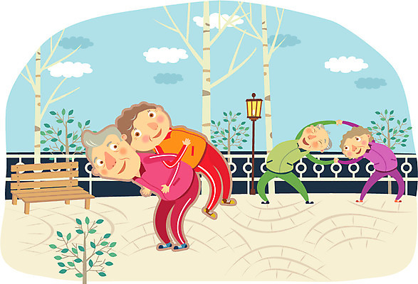 전신 나무 식물 구름 라이프스타일 부부 커플 공원 여자 할아버지 노년 남자 할머니 포즈 가로등 벤치 의자 일러스트 전등 건강 관리 서기 사람 여러명 성인 라이프 실버라이프 노후 운동복 운동 건강관리 노부부 스트레칭 실버 보호 질병 위험 질병관리 동자 노인만 국내일러스트 AI파일 자연요소 옷 공공시설 가구 다수 컨셉 의학 관계 모션 조명 생활 성인만 파일형식 벡터