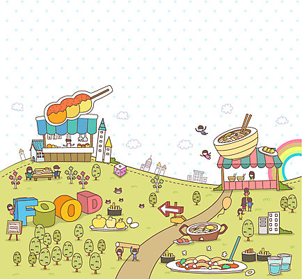 나무 식물 구름 라이프스타일 접시 건축물 여자 남자 화살표 도로 길 음식 백그라운드 포크 무지개 벤치 의자 일러스트 알림판 사람 풍경 여러명 건물 라이프 물 도시 라면 표지판 냄비 떡볶이 분식 주사위 만두 김밥 시티라이프 풍선 핫도그 포장마차 국내일러스트 AI파일 자연요소 식기 건축 가구 다수 교통시설 패스트푸드 생활 식당 면류 솥 파일형식 벡터