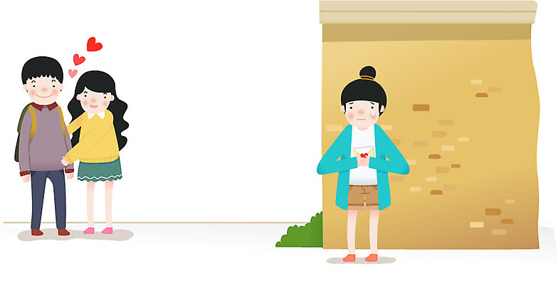 전신 식물 라이프스타일 커플 여자 남자 일러스트 사랑 서기 들기 사람 성인 라이프 세명 담장 하트 풀 편지 눈물 바보사랑 울상 짝사랑 성인만 국내일러스트 AI파일 모양 감정 관계 모션 생활 파일형식 벡터