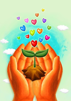PSD 식물 구름 손 백그라운드 잎 일러스트 하늘 희망프로젝트 사랑 한명 들기 신체부위 새싹 희망 흙 양손 하트 사랑나눔 하트백그라운드 국내일러스트 자연요소 모양 1 감정 컨셉 모션 사람 나눔 파일형식
