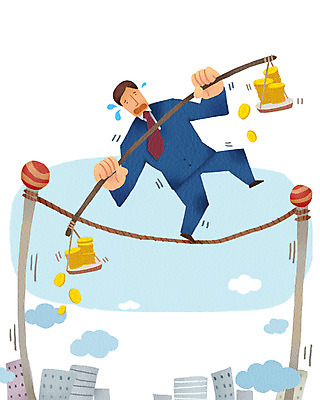 전신 PSD 구름 남자 일러스트 비즈니스 하늘 저울 한명 서기 들기 사람 정장 빌딩 성인 건물 금융 경제 동전 직장인 비즈니스맨 위험 불황 경제불황 외줄타기 울상 남자한명만 성인남자만 국내일러스트 자연요소 직업 1 건축물 옷 컨셉 돈 모션 묘기 줄타기 남자만 성인만 파일형식