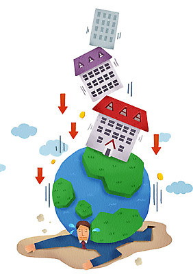 전신 PSD 구름 남자 화살표 지구 엎드리기 일러스트 비즈니스 주택 한명 사람 정장 성인 건물 경제 직장인 비즈니스맨 하락 눈물 불황 경제불황 울상 남자한명만 성인남자만 국내일러스트 자연요소 직업 1 건축물 옷 감정 컨셉 모션 남자만 성인만 파일형식