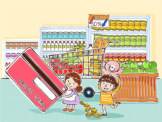 전신 여자 딸 어린이 빵 인형 돈 과일 일러스트 서기 들기 사람 소녀 성인 두명 금융 경제 쇼핑 장보기 동전 카트 쇼핑카 전시 곰인형 자녀 아내 신용카드 시장 사과 상품 장바구니 가정경제 마트 지불수단 여자만 국내일러스트 AI파일 음식 가정 가족 모션 바구니 상점 재산 결제 파일형식 벡터