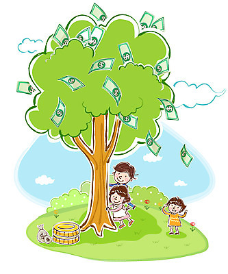 전신 부부 여자 남자 어린이 지폐 돈 일러스트 남편 서기 사람 잔디 성인 세명 금융 경제 동전 아내 떨어짐 돈다발 가정경제 돈나무 국내일러스트 AI파일 나무 식물 커플 컨셉 가정 모션 재산 파일형식 벡터