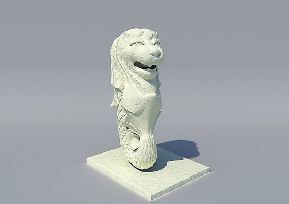 PSD 편집이미지 아시아 상징 조각 어류 사람없음 그래픽 조각상 3D소스 3D 사자 입체 석상 싱가폴 조각_조소 편집소스 멀라이언타워 편집3D 나라 포유류 조형물 수중동물 디지털합성 조소 파일형식