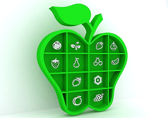 PSD 식물 편집이미지 열매 음식 상징 컬러 과일 딸기 포도 나뭇잎 수박 사람없음 그래픽 연두색 세트 픽토그램 3D소스 3D 앵두 체리 사과 심볼 입체 편집소스 편집3D 잎 초록색 디지털합성 파일형식