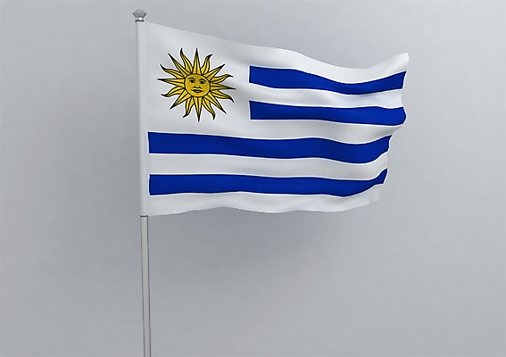 PSD 편집이미지 문양 나라 상징 컬러 백그라운드 무늬 사람없음 그래픽 파란색 태양 노란색 3D소스 3D 줄무늬 흰색 깃발 남아메리카 국기 입체 깃대 우루과이 우루과이국기 편집소스 편집3D 자연요소 아메리카 디지털합성 파일형식