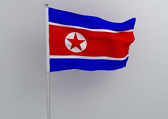 PSD 편집이미지 문양 나라 아시아 별 상징 컬러 백그라운드 무늬 사람없음 그래픽 빨간색 파란색 3D소스 3D 줄무늬 흰색 깃발 국기 입체 깃대 북한 북한국기 편집소스 편집3D 자연요소 디지털합성 파일형식