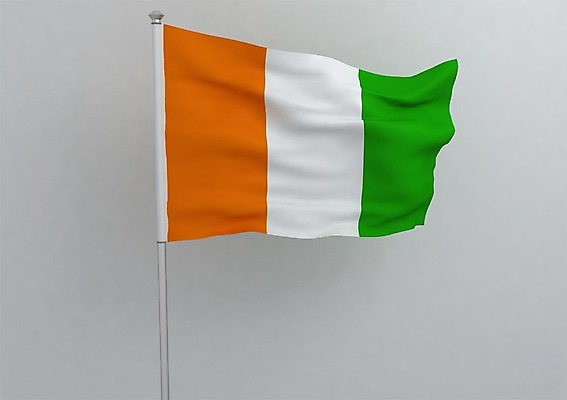 PSD 편집이미지 나라 상징 컬러 백그라운드 무늬 아프리카 사람없음 그래픽 초록색 노란색 3D소스 3D 줄무늬 흰색 깃발 국기 입체 깃대 삼색기 세로줄 코트디부아르 코트디부아르국기 편집소스 편집3D 선 디지털합성 파일형식