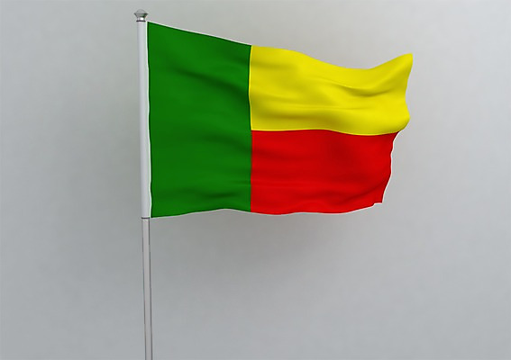 PSD 편집이미지 문양 나라 상징 컬러 백그라운드 무늬 아프리카 사람없음 그래픽 빨간색 초록색 노란색 3D소스 3D 깃발 국기 입체 깃대 베냉 베냉국기 편집소스 편집3D 디지털합성 파일형식