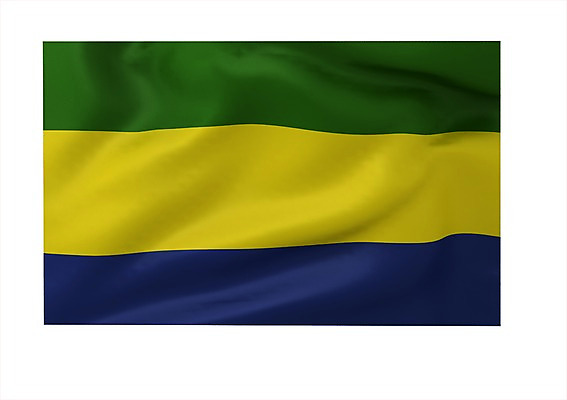 PSD 편집이미지 문양 나라 상징 컬러 백그라운드 무늬 아프리카 사람없음 그래픽 초록색 파란색 노란색 3D소스 3D 줄무늬 깃발 국기 입체 삼색기 가봉 가봉국기 편집소스 편집3D 디지털합성 파일형식