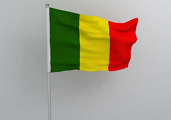 PSD 편집이미지 문양 나라 상징 컬러 백그라운드 무늬 아프리카 사람없음 그래픽 빨간색 초록색 노란색 3D소스 3D 줄무늬 깃발 국기 입체 깃대 삼색기 세로줄 말리 말리국기 편집소스 편집3D 선 디지털합성 파일형식