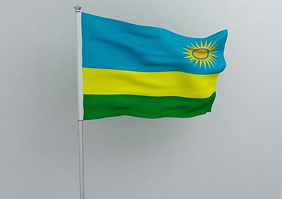 PSD 편집이미지 문양 나라 상징 컬러 백그라운드 무늬 아프리카 사람없음 그래픽 초록색 파란색 태양 노란색 3D소스 3D 줄무늬 깃발 국기 입체 깃대 르완다 르완다국기 편집소스 편집3D 자연요소 디지털합성 파일형식