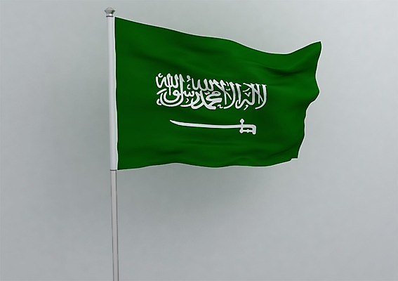 PSD 편집이미지 문자 문양 나라 상징 컬러 백그라운드 무늬 중동 사람없음 그래픽 초록색 3D소스 3D 깃발 칼 국기 입체 깃대 사우디아라비아 사우디아라비아국기 아랍어 편집소스 편집3D 디지털합성 파일형식