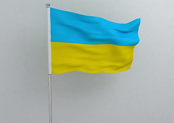 PSD 편집이미지 문양 유럽 나라 상징 컬러 백그라운드 무늬 사람없음 그래픽 파란색 노란색 3D소스 3D 깃발 국기 입체 깃대 우크라이나 우크라이나국기 편집소스 편집3D 디지털합성 파일형식