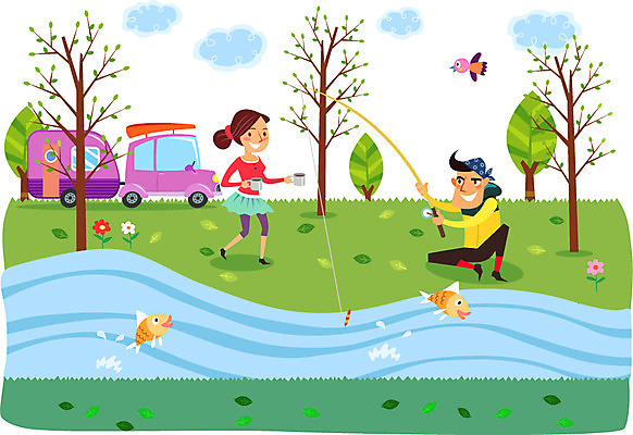 전신 나무 식물 동물 구름 라이프스타일 커플 여자 남자 꽃 교통수단 일러스트 자동차 자연 조류 하늘 레저용품 레저 낚시 아웃도어 캠핑도구 어류 서기 들기 사람 앉기 초원 성인 취미 두명 라이프 컵 강 캠핑 풀 낚싯대 즐거움 상쾌 캠핑카 성인만 국내일러스트 AI파일 자연요소 식기 감정 육상교통 교통 관계 모션 생활 수중동물 도구 낚시용품 생태계 파일형식 벡터