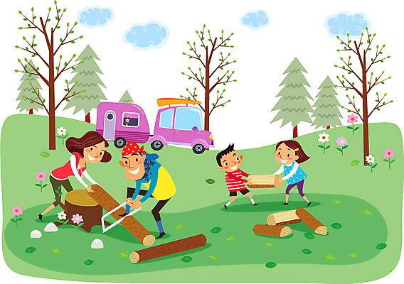 전신 나무 식물 구름 라이프스타일 여자 남자 꽃 어린이 교통수단 일러스트 가족 자동차 자연 하늘 레저용품 레저 아웃도어 캠핑도구 서기 사람 소녀 소년 초원 여러명 성인 취미 라이프 캠핑 풀 장작 즐거움 상쾌 나무토막 톱 캠핑카 국내일러스트 AI파일 자연요소 감정 육상교통 다수 교통 관계 모션 생활 도구 공구 생태계 파일형식 벡터