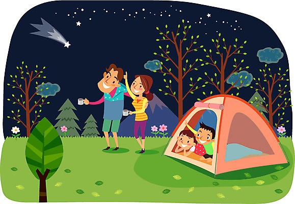 전신 나무 식물 구름 라이프스타일 응시 여자 남자 꽃 별 어린이 일러스트 가족 자연 밤하늘 하늘 레저용품 레저 산 아웃도어 텐트 캠핑도구 서기 들기 사람 앉기 소녀 소년 초원 여러명 성인 취미 라이프 컵 손들기 캠핑 가리킴 풀 유성 즐거움 상쾌 국내일러스트 AI파일 자연요소 식기 시선 감정 다수 관계 모션 손짓 생활 도구 야간 생태계 파일형식 벡터