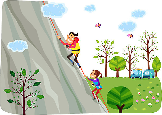 전신 나무 식물 동물 구름 라이프스타일 커플 여자 남자 꽃 줄 교통수단 일러스트 자동차 자연 조류 하늘 레저용품 레저 산 아웃도어 캠핑도구 서기 사람 초원 성인 취미 두명 라이프 등산 캠핑 장비 돌_바위 바위 잡기 풀 즐거움 상쾌 암벽등반 캠핑카 성인만 국내일러스트 AI파일 자연요소 감정 육상교통 교통 관계 모션 생활 트래킹 도구 생태계 파일형식 벡터