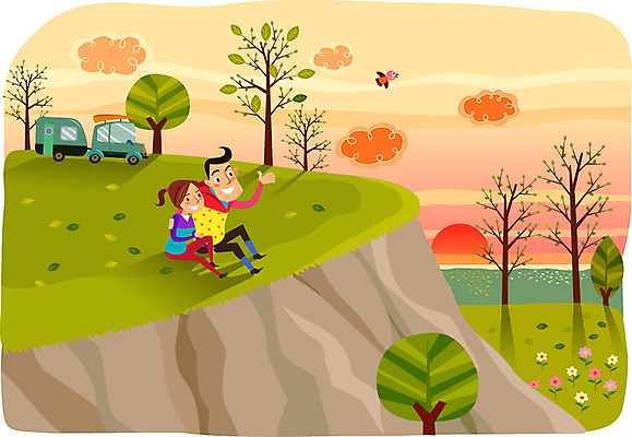 전신 나무 식물 동물 구름 라이프스타일 커플 여자 남자 꽃 교통수단 일러스트 자동차 자연 조류 하늘 레저용품 레저 아웃도어 캠핑도구 사람 앉기 초원 성인 취미 두명 라이프 태양 노을 일몰 캠핑 풀 즐거움 상쾌 캠핑카 성인만 국내일러스트 AI파일 자연요소 감정 육상교통 교통 관계 모션 생활 도구 생태계 파일형식 벡터