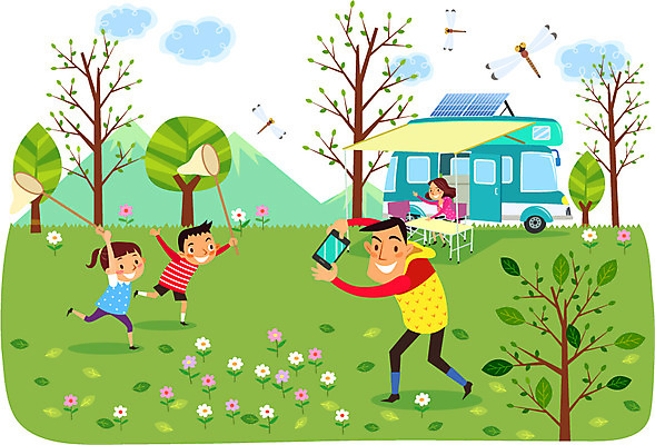 전신 나무 식물 동물 구름 라이프스타일 여자 남자 꽃 어린이 교통수단 곤충 의자 일러스트 가족 자동차 자연 탁자 하늘 레저용품 레저 산 아웃도어 캠핑도구 서기 사람 소녀 소년 초원 여러명 성인 취미 라이프 카메라 사진촬영 캠핑 풀 그린에너지 잠자리 즐거움 상쾌 태양에너지 곤충채집 캠핑카 채집망 국내일러스트 AI파일 자연요소 감정 육상교통 가구 다수 교통 관계 모션 생활 전자제품 촬영 에너지 도구 수집 생태계 파일형식 벡터