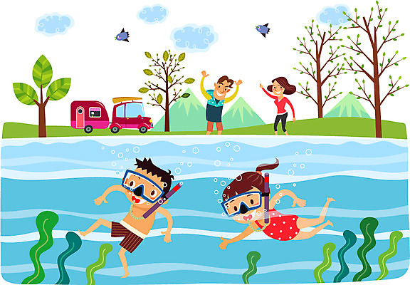 전신 나무 식물 구름 라이프스타일 여자 남자 수영복 어린이 교통수단 일러스트 가족 자동차 자연 물놀이 조류 하늘 레저용품 레저 산 아웃도어 캠핑도구 서기 사람 손짓 소녀 소년 초원 여러명 성인 취미 라이프 강 손들기 캠핑 풀 물안경 잠수 즐거움 상쾌 캠핑카 국내일러스트 AI파일 자연요소 동물 옷 감정 육상교통 다수 교통 관계 모션 놀이 생활 도구 생태계 수영용품 파일형식 벡터