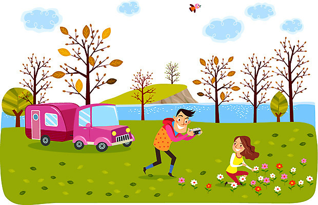 전신 나무 식물 동물 구름 라이프스타일 커플 여자 남자 꽃 교통수단 일러스트 자동차 자연 조류 하늘 레저용품 레저 아웃도어 캠핑도구 서기 사람 앉기 초원 성인 취미 두명 라이프 강 카메라 사진촬영 캠핑 풀 언덕 즐거움 상쾌 캠핑카 성인만 국내일러스트 AI파일 자연요소 감정 육상교통 교통 관계 모션 생활 전자제품 촬영 도구 생태계 파일형식 벡터