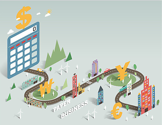 나무 식물 구름 건축물 기호 종이 도로 길 백그라운드 이동 일러스트 회사 비즈니스 산 빌딩 사람없음 건물 금융 경제 태양 모형 달러 피규어 만남 풍차 발전기 계산기 유로 원화 화폐기호 네트워크 엔 풍력발전소 소통 복잡 국내일러스트 AI파일 자연요소 문자 건축 컨셉 돈 교통시설 문구용품 미니어처 장비 발전소 풍력에너지 화폐 파일형식 벡터