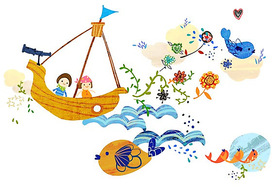 PSD 식물 동물 라이프스타일 여자 남자 꽃 어린이라이프 물결 어린이 파도 바다 일러스트 놀이 함께함 항해 어류 사람 소녀 소년 상반신 취미 두명 라이프 물 망원경 깃발 즐거움 소통 선박 어린이만 국내일러스트 자연요소 감정 컨셉 수상교통 배_교통 생활 수중동물 파일형식