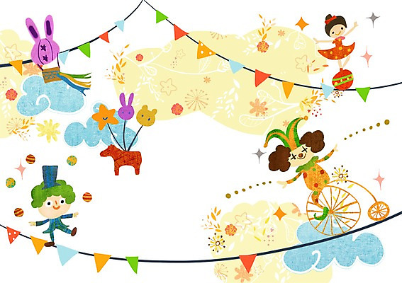 전신 PSD 구름 라이프스타일 여자 남자 어린이라이프 어린이 줄 일러스트 공 놀이 함께함 서기 사람 소녀 소년 취미 라이프 세명 자전거 공연 마술사 열기구 깃발 피에로 묘기 서커스 즐거움 풍선 소통 외줄타기 어린이만 국내일러스트 자연요소 감정 컨셉 항공교통 모션 이벤트 생활 바이크 마술 줄타기 파일형식