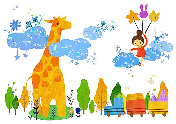 전신 PSD 나무 식물 구름 라이프스타일 여자 어린이라이프 어린이 일러스트 포유류 놀이 하늘 함께함 한명 사람 소녀 취미 라이프 기차 기린 즐거움 풍선 소통 여자만 여자한명만 어린이만 소녀만 소녀한명만 국내일러스트 자연요소 동물 1 감정 육상교통 컨셉 대중교통 생활 파일형식